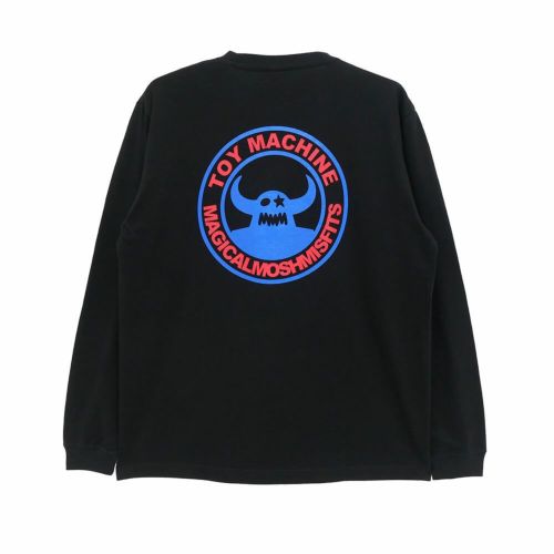 MAGICAL MOSH MISFITS LONG SLEEVE マジカルモッシュミスフィッツ ロングスリーブTシャツ TOY MACHINE x MxMxM MAGICAL MOSH FIST BLACK スケートボード スケボー 