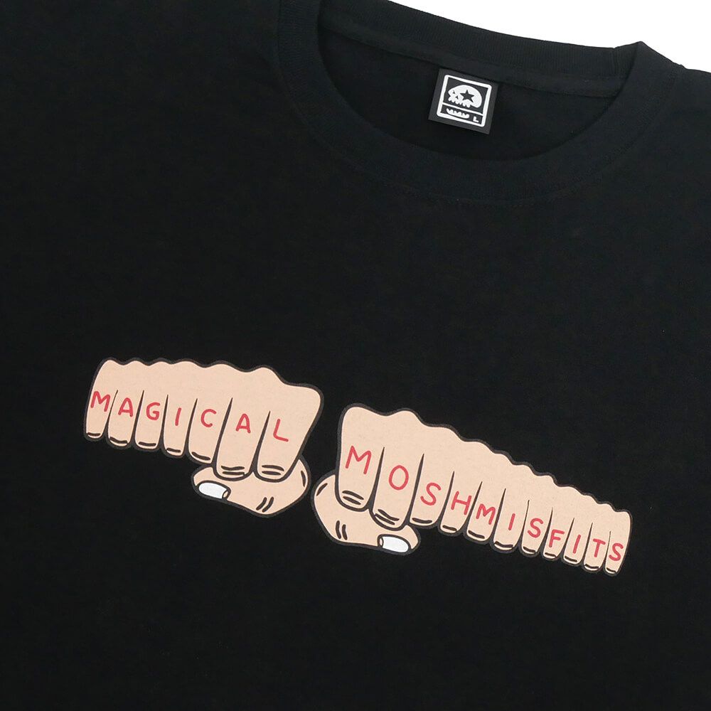 MAGICAL MOSH MISFITS LONG SLEEVE マジカルモッシュミスフィッツ ロングスリーブTシャツ TOY MACHINE x MxMxM MAGICAL MOSH FIST BLACK スケートボード スケボー 2