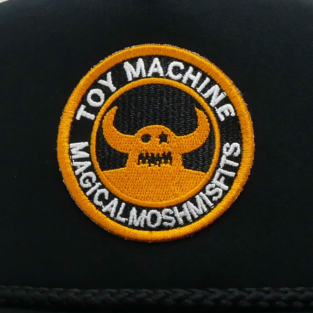 MAGICAL MOSH MISFITS CAP マジカルモッシュミスフィッツ キャップ TOY MACHINE x MXMXM MAGICAL MOSH TOY MACHINE BLACK スケートボード スケボー 4