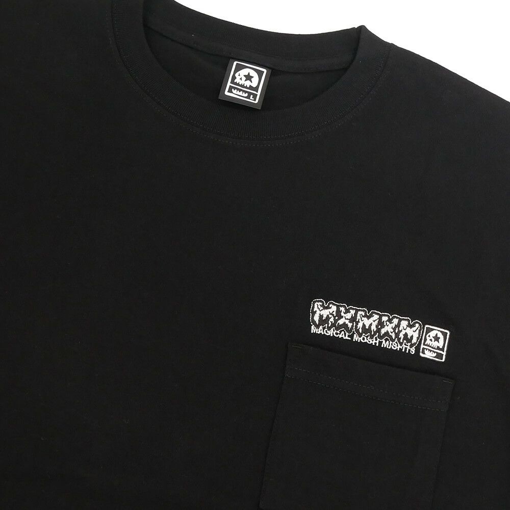  MAGICAL MOSH MISFITS T-SHIRT マジカルモッシュミスフィッツ Tシャツ MXMXM POCKET BLACK スケートボード スケボー 1