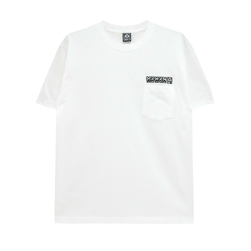 MAGICAL MOSH MISFITS T-SHIRT マジカルモッシュミスフィッツ Tシャツ MXMXM POCKET WHITE スケートボード スケボー 