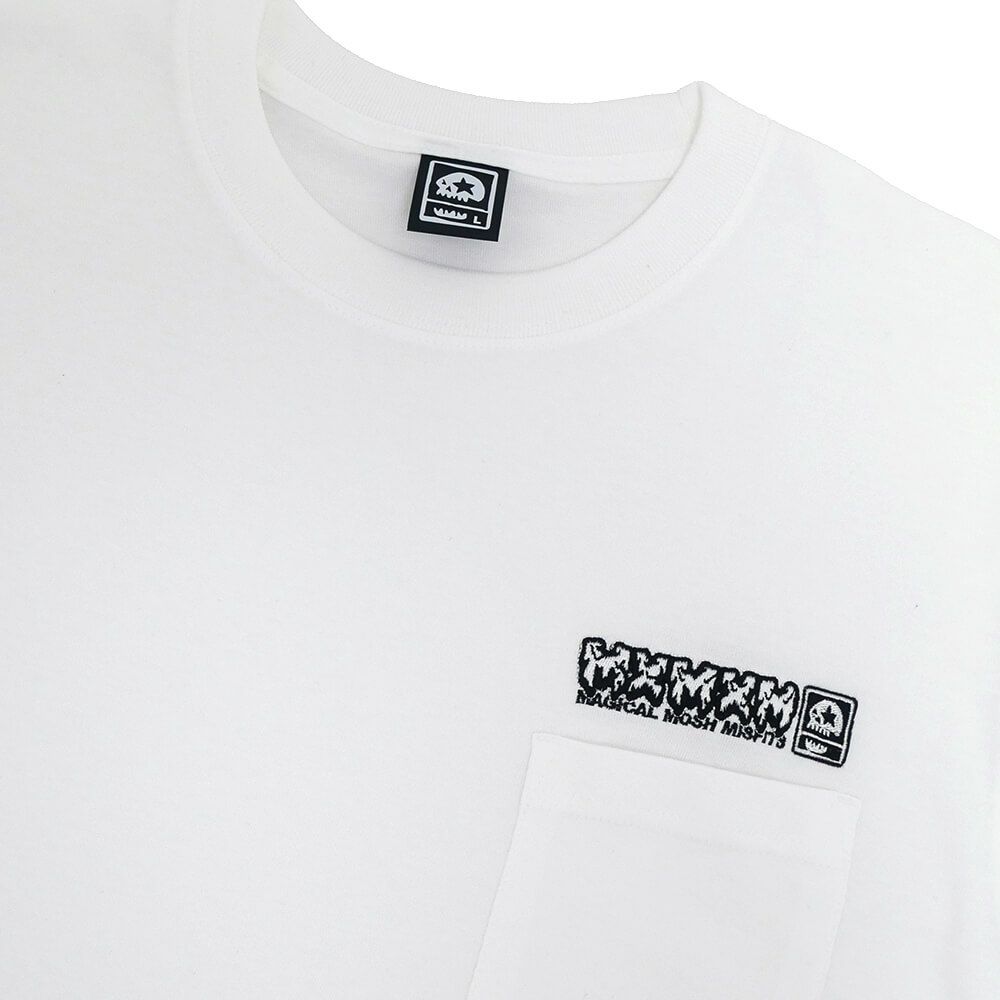 MAGICAL MOSH MISFITS T-SHIRT マジカルモッシュミスフィッツ Tシャツ MXMXM POCKET WHITE スケートボード スケボー 1