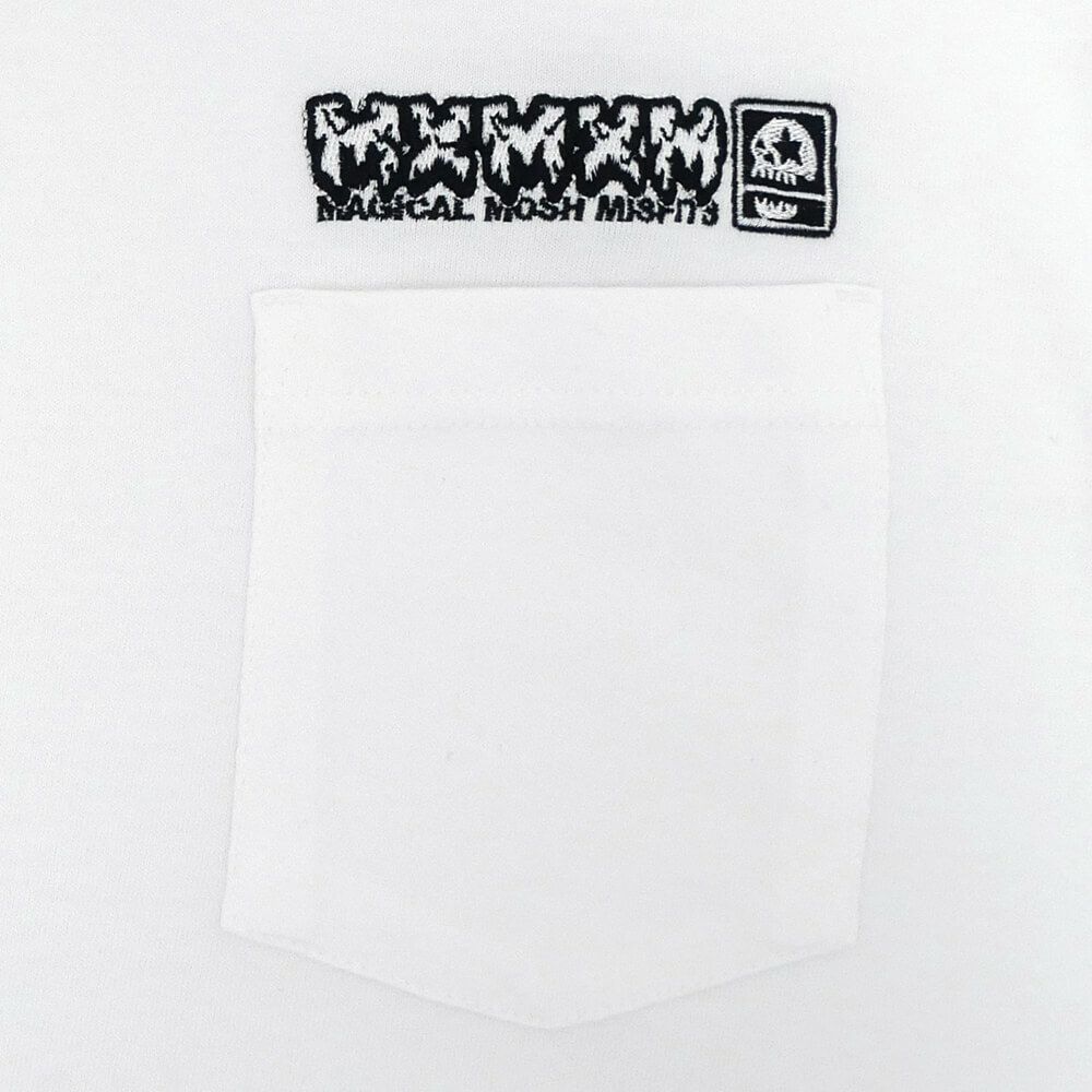 MAGICAL MOSH MISFITS T-SHIRT マジカルモッシュミスフィッツ Tシャツ MXMXM POCKET WHITE スケートボード スケボー 2