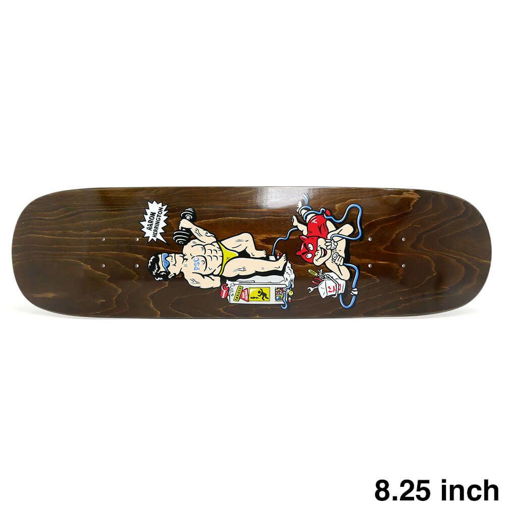 POLAR DECK ポーラー デッキ AARON HERRINGTON PUMPING IRON BROWN STAIN 8.25 P2 JR. SHAPE スケートボード スケボー 1