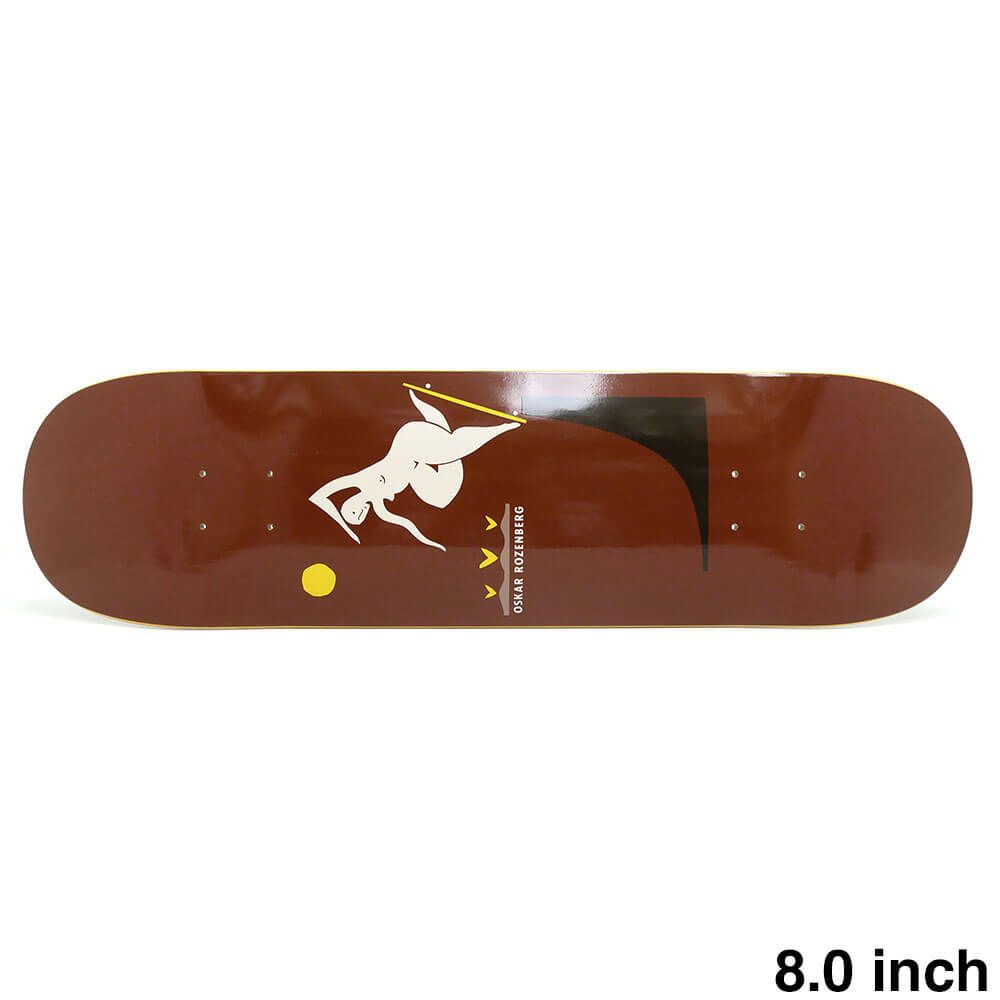 POLAR DECK ポーラー デッキ OSKAR ROZENBERG BS NOSEBLUNT BURNT RED 8.0 スケートボード スケボー 1