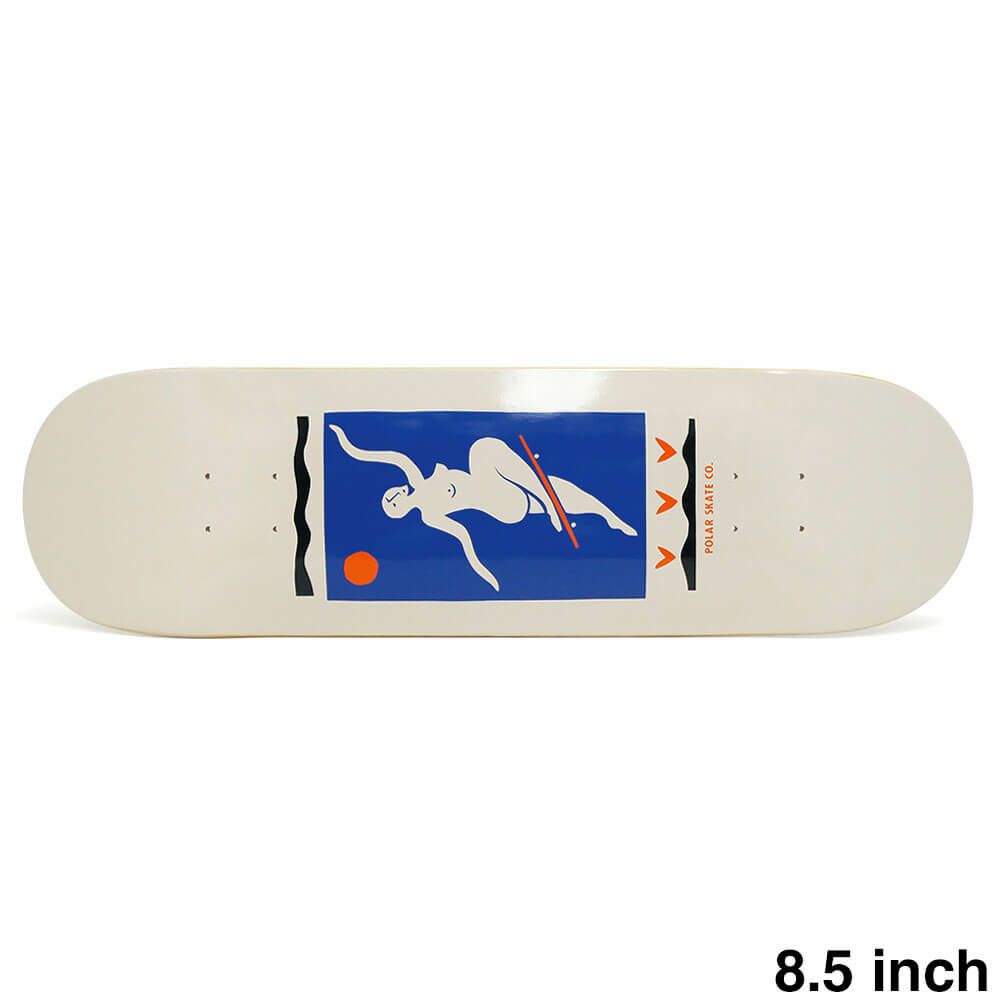 POLAR DECK ポーラー デッキ TEAM NO COMPLY CREAM 8.5 SHORT スケートボード スケボー 1