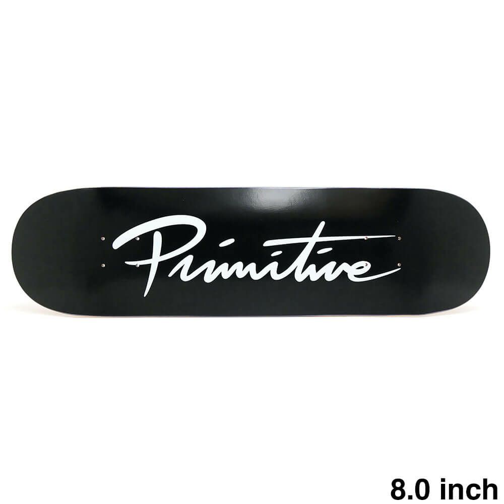 PRIMITIVE DECK プリミティブ デッキ TEAM NUEVO SCRIPT CORE BLACK/WHITE 8.0 スケートボード スケボー 1