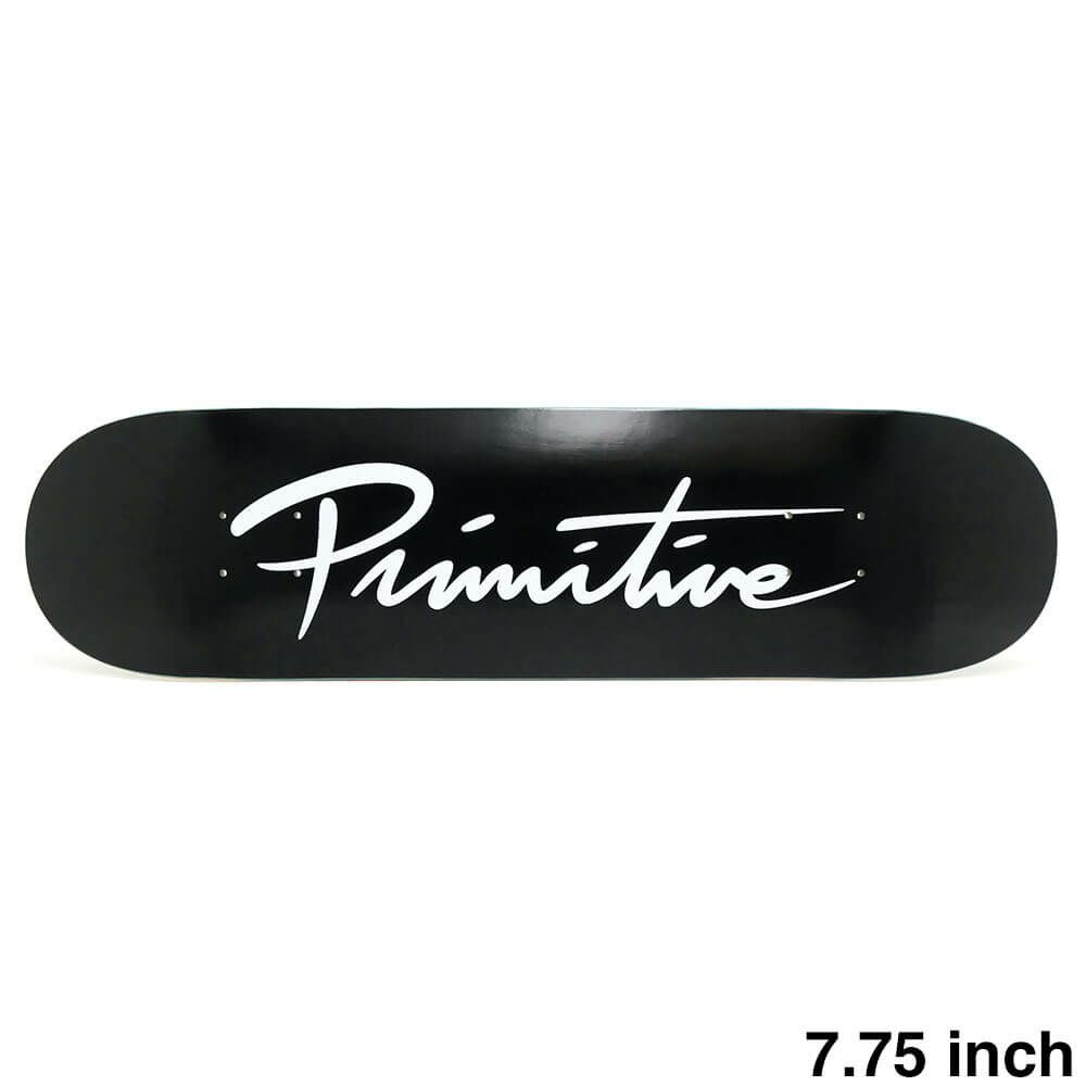 PRIMITIVE DECK プリミティブ デッキ TEAM NUEVO SCRIPT CORE BLACK/WHITE 7.75 スケートボード スケボー 1