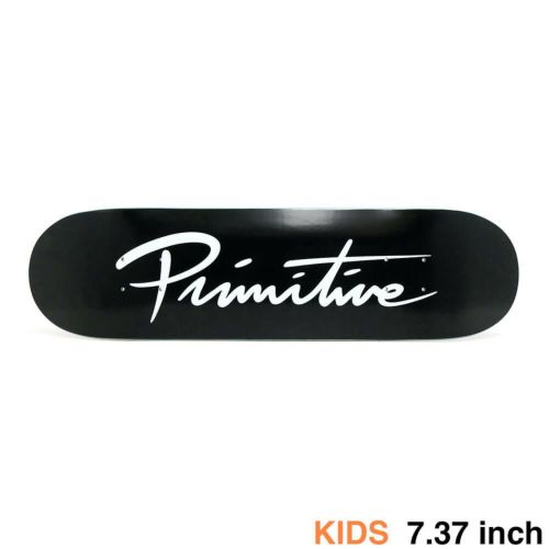 PRIMITIVE DECK プリミティブ デッキ（子供用） TEAM NUEVO SCRIPT CORE BLACK/WHITE 7.37 スケートボード スケボー 1