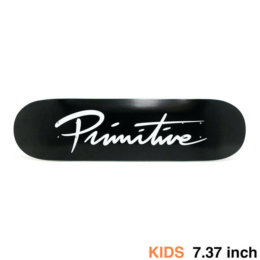 PRIMITIVE DECK プリミティブ デッキ（子供用） TEAM NUEVO SCRIPT CORE BLACK/WHITE 7.37 スケートボード スケボー 1