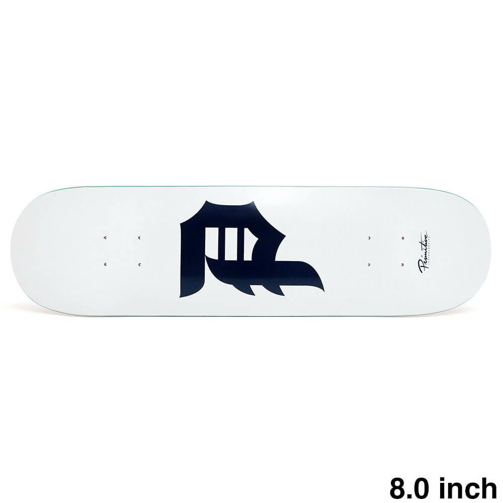 PRIMITIVE DECK プリミティブ デッキ TEAM DIRTY P CORE WHITE/NAVY 8.0 スケートボード スケボー 1
