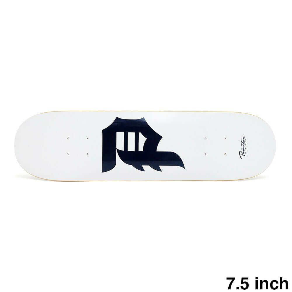 PRIMITIVE DECK プリミティブ デッキ TEAM DIRTY P CORE WHITE/NAVY 7.5 スケートボード スケボー 1