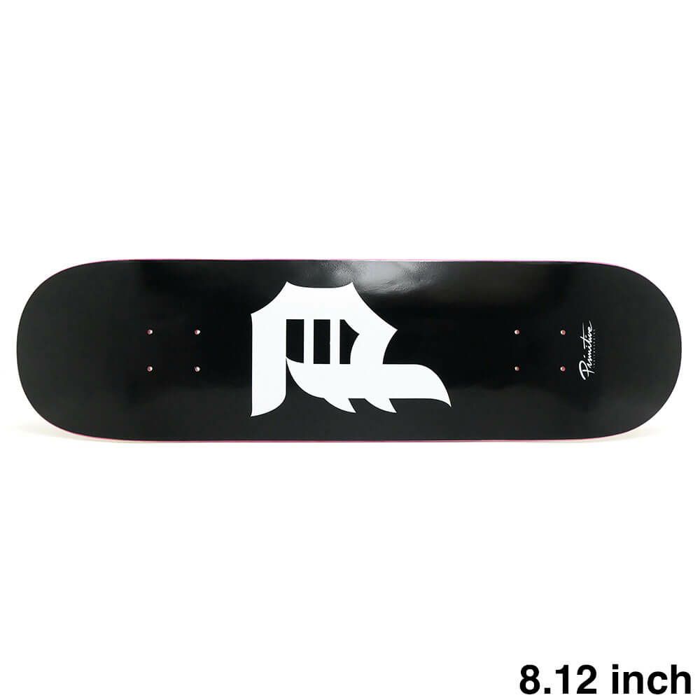 PRIMITIVE DECK プリミティブ デッキ TEAM DIRTY P CORE BLACK 8.12 スケートボード スケボー 1