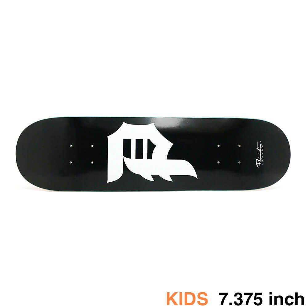 PRIMITIVE DECK プリミティブ デッキ（子供用） TEAM DIRTY P CORE BLACK 7.375 スケートボード スケボー 1