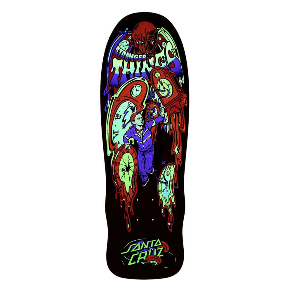 SANTA CRUZ DECK サンタクルーズ デッキ SANTA CRUZ x STRANGER THINGS CLAUS GRABКЕ МАХ MELTING CLOCK 9.7 スケートボード スケボー 4