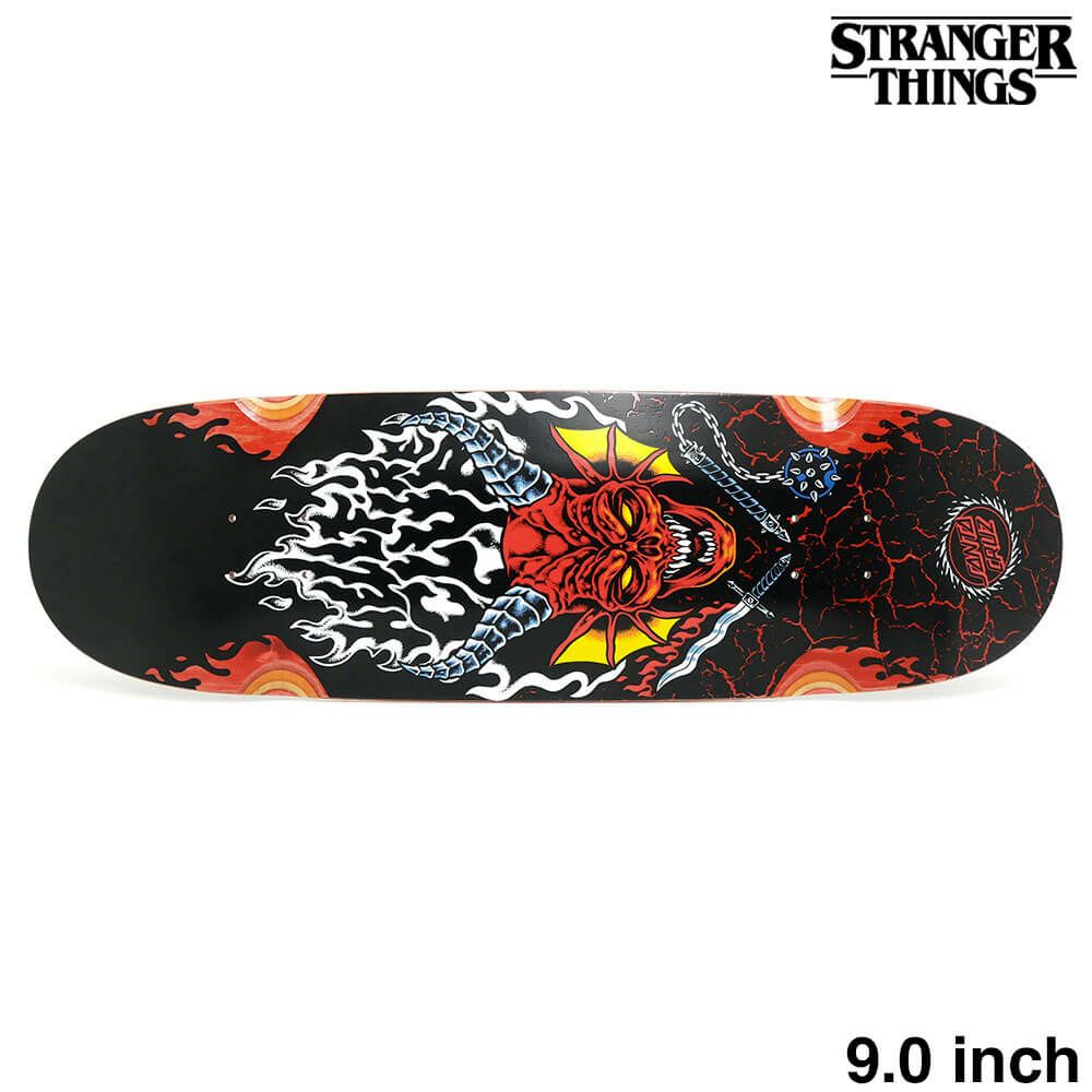 SANTA CRUZ DECK サンタクルーズ デッキ SANTA CRUZ x STRANGER THINGS HELLFIRE CLUB FLAMES 9.0 スケートボード スケボー 1
