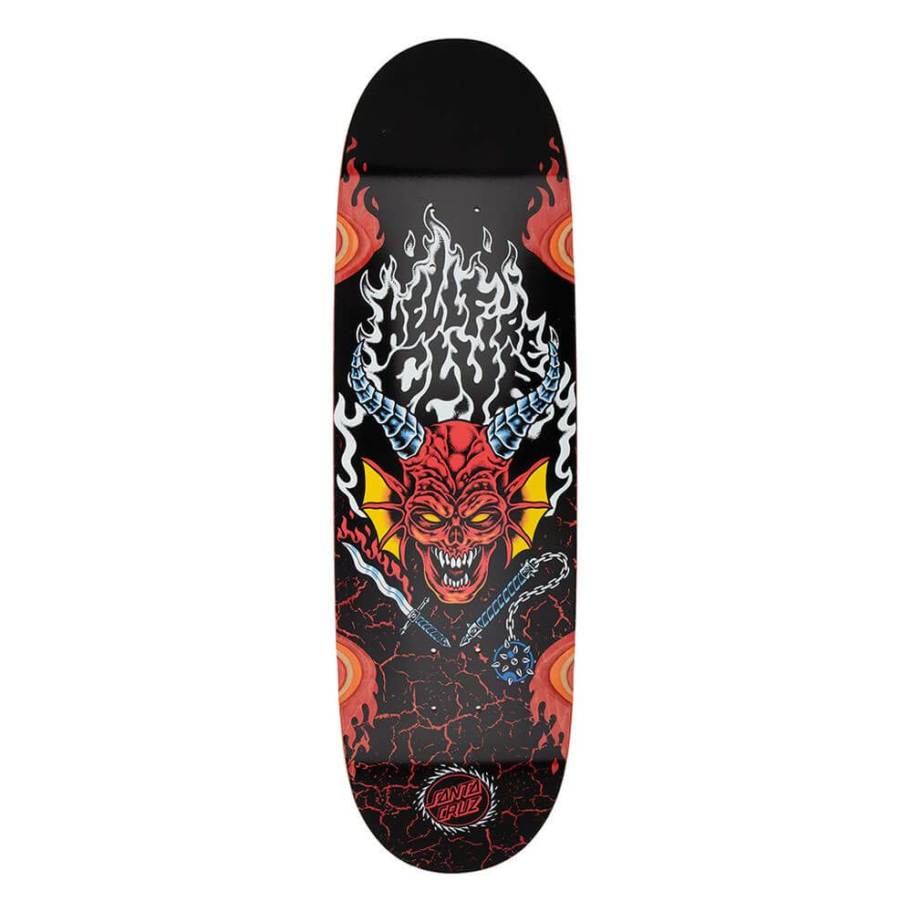 SANTA CRUZ DECK サンタクルーズ デッキ SANTA CRUZ x STRANGER THINGS HELLFIRE CLUB FLAMES 9.0 スケートボード スケボー 3