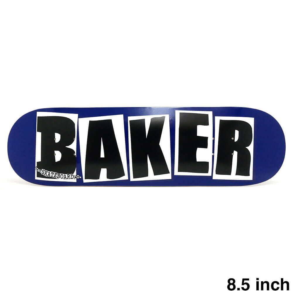 BAKER DECK ベイカー デッキ TEAM BRAND LOGO NAVY/BLACK 8.5（DSM） スケートボード スケボー 1