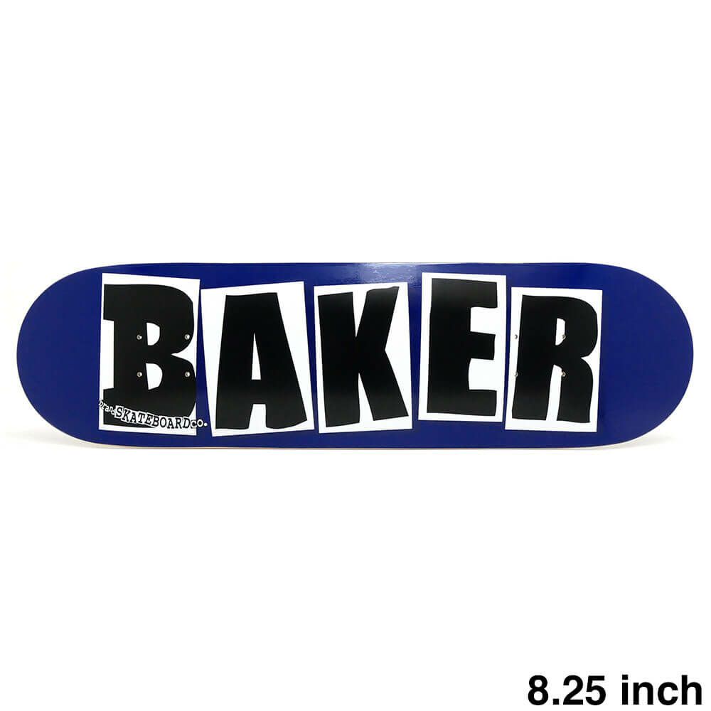 BAKER DECK ベイカー デッキ TEAM BRAND LOGO NAVY/BLACK 8.25（DSM） スケートボード スケボー 1