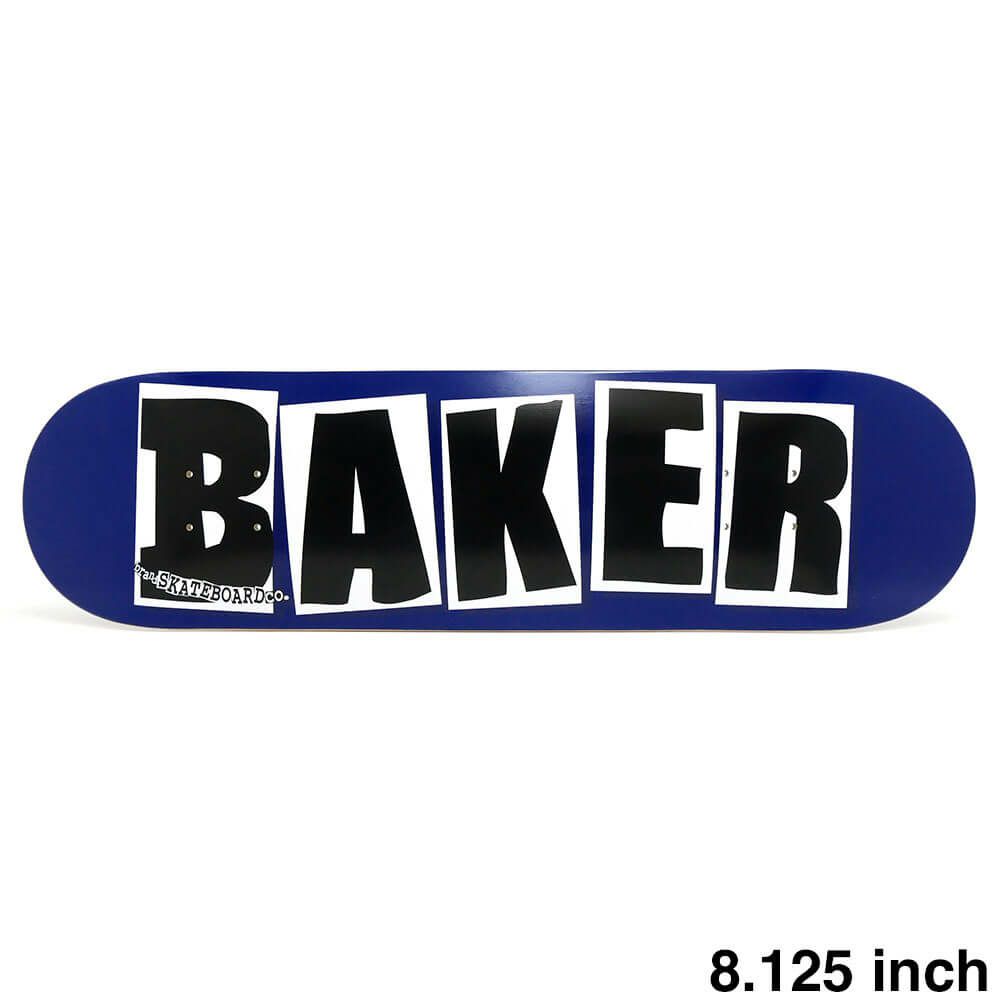 BAKER DECK ベイカー デッキ TEAM BRAND LOGO NAVY/BLACK 8.125（DSM） スケートボード スケボー 1