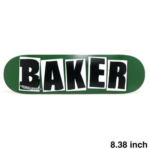 BAKER DECK ベイカー デッキ TEAM BRAND LOGO GREEN/BLACK 8.38（DSM） スケートボード スケボー 1