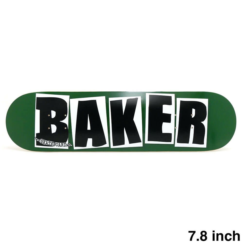 BAKER DECK ベイカー デッキ TEAM BRAND LOGO GREEN/BLACK 7.8（DSM） スケートボード スケボー 1