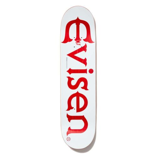 EVISEN DECK エビセン デッキ TEAM EVI-LOGO RED 8.5 スケートボード スケボー 3