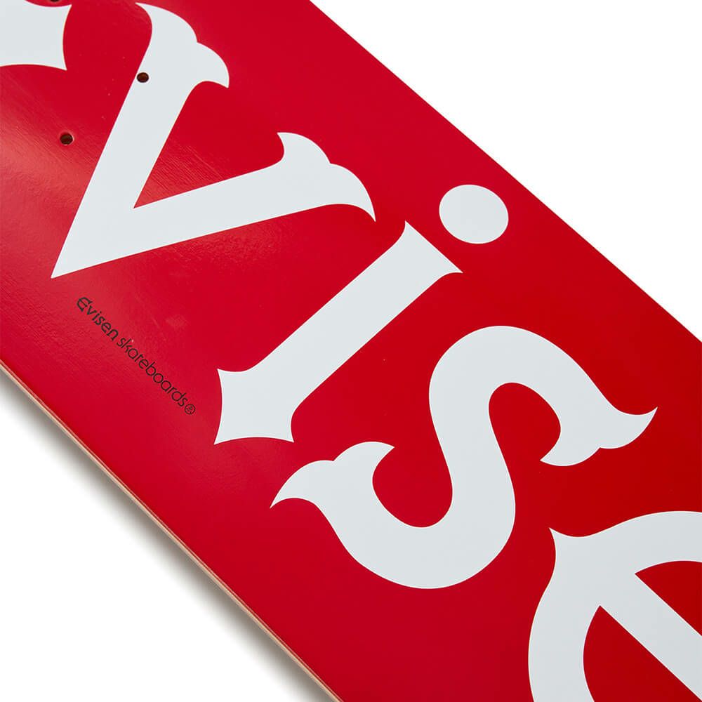 EVISEN DECK エビセン デッキ TEAM EVI-LOGO RED 8.5 スケートボード スケボー 4