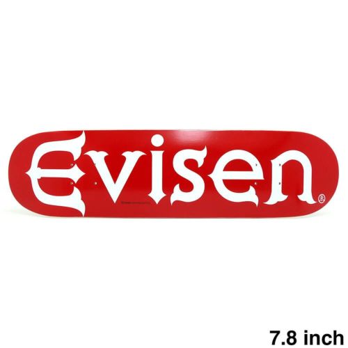 EVISEN DECK エビセン デッキ TEAM EVI-LOGO RED 7.8 スケートボード スケボー 1