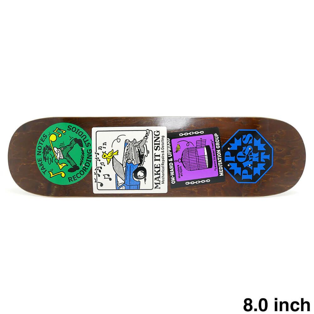 PASS~PORT DECK パスポート デッキ TEAM COASTER OM-WARD & UPWARD 8.0 スケートボード スケボー 1