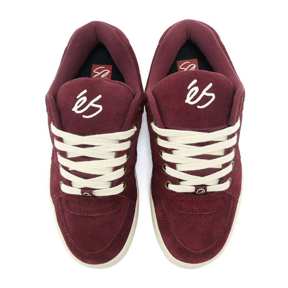 ES SHOES エス シューズ スニーカー アクセル ACCEL BURGUNDY/TAN スケートボード スケボー 2