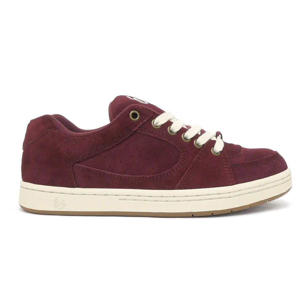 ES SHOES エス シューズ スニーカー アクセル ACCEL BURGUNDY/TAN スケートボード スケボー 4