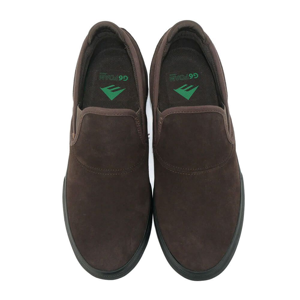 EMERICA SHOES エメリカ シューズ スニーカー WINO G6 SLIP ON BROWN/BLACK スケートボード スケボー 2