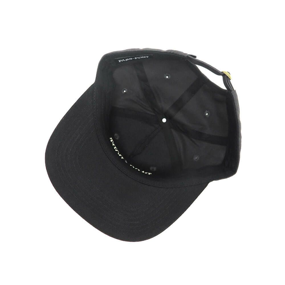 PASS~PORT CAP パスポート キャップ LILY OF THE VALLEY WORKERS TAR/PITCH BLACK スケートボード スケボー 4