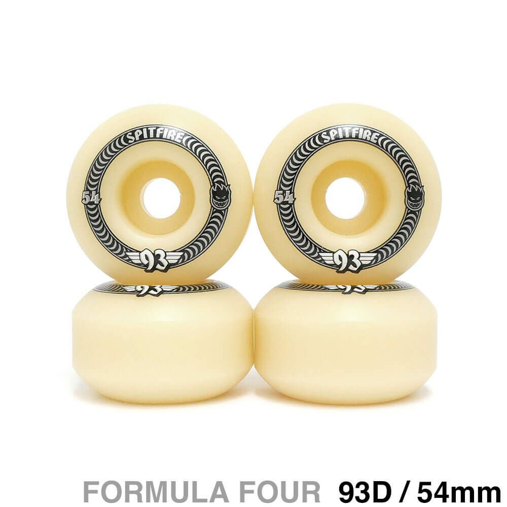 SPITFIRE WHEEL スピットファイヤー ウィール FORMULA FOUR (F4) CLASSIC 93D SOFT SLIDERS 54mm スケートボード スケボー 1