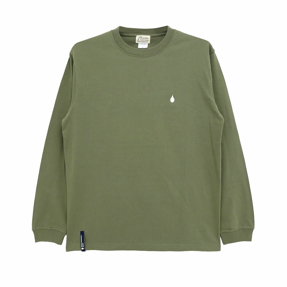 COLOR COMMUNICATIONS LONG SLEEVE カラーコミュニケーションズ ロングスリーブTシャツ 3C DIAMONDS LIGHT OLIVE スケートボード スケボー 1