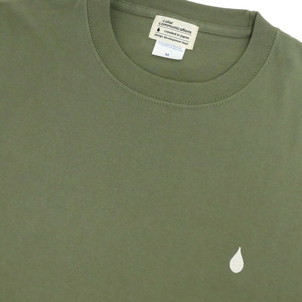 COLOR COMMUNICATIONS LONG SLEEVE カラーコミュニケーションズ ロングスリーブTシャツ 3C DIAMONDS LIGHT OLIVE スケートボード スケボー 2