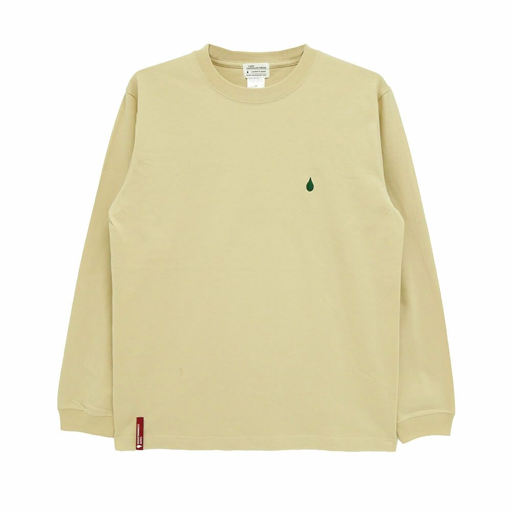 COLOR COMMUNICATIONS LONG SLEEVE カラーコミュニケーションズ ロングスリーブTシャツ 3C DIAMONDS SAND BEIGE スケートボード スケボー 1