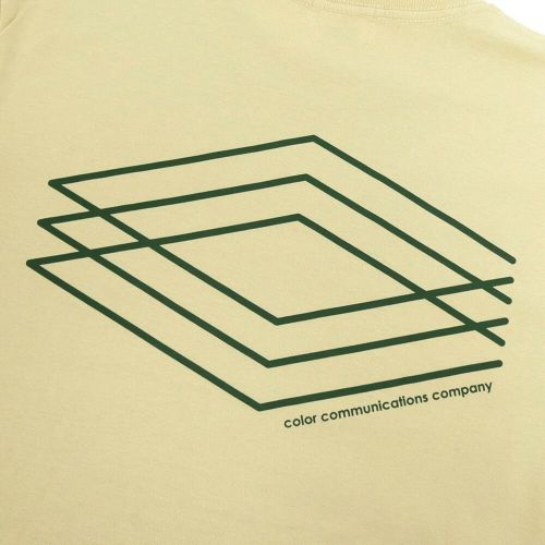 COLOR COMMUNICATIONS LONG SLEEVE カラーコミュニケーションズ ロングスリーブTシャツ 3C DIAMONDS SAND BEIGE スケートボード スケボー 4