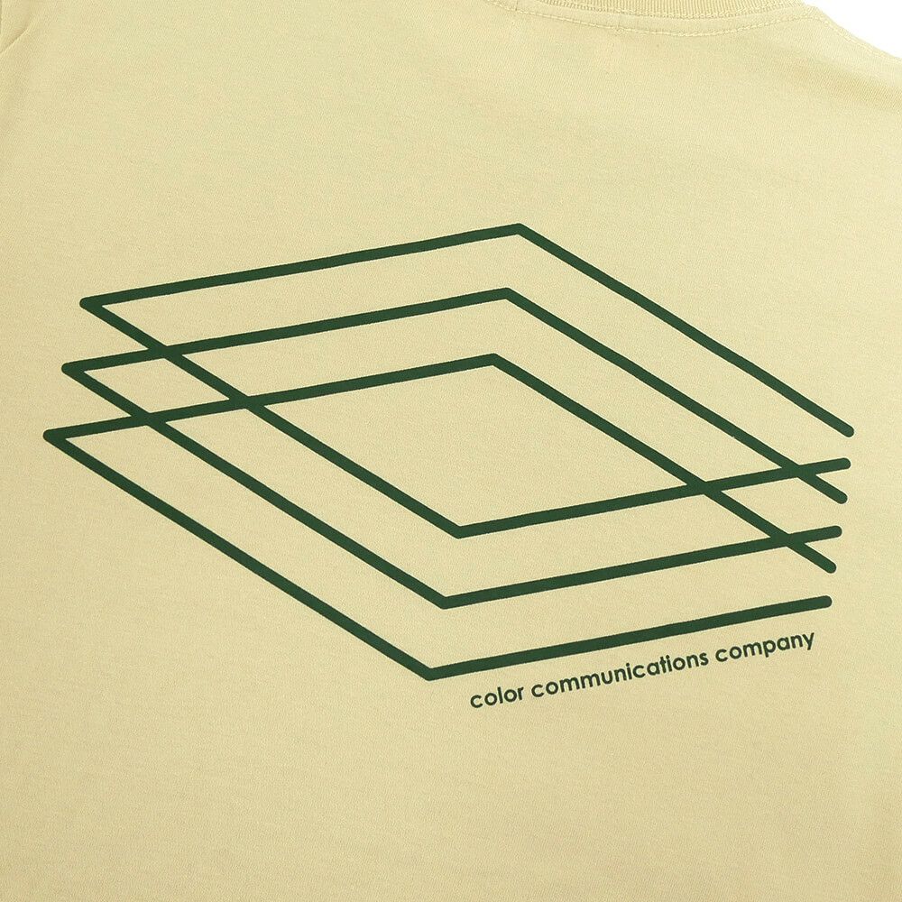 COLOR COMMUNICATIONS LONG SLEEVE カラーコミュニケーションズ ロングスリーブTシャツ 3C DIAMONDS SAND BEIGE スケートボード スケボー 4