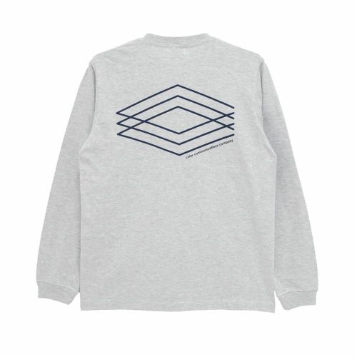 COLOR COMMUNICATIONS LONG SLEEVE カラーコミュニケーションズ ロングスリーブTシャツ 3C DIAMONDS ASH スケートボード スケボー 