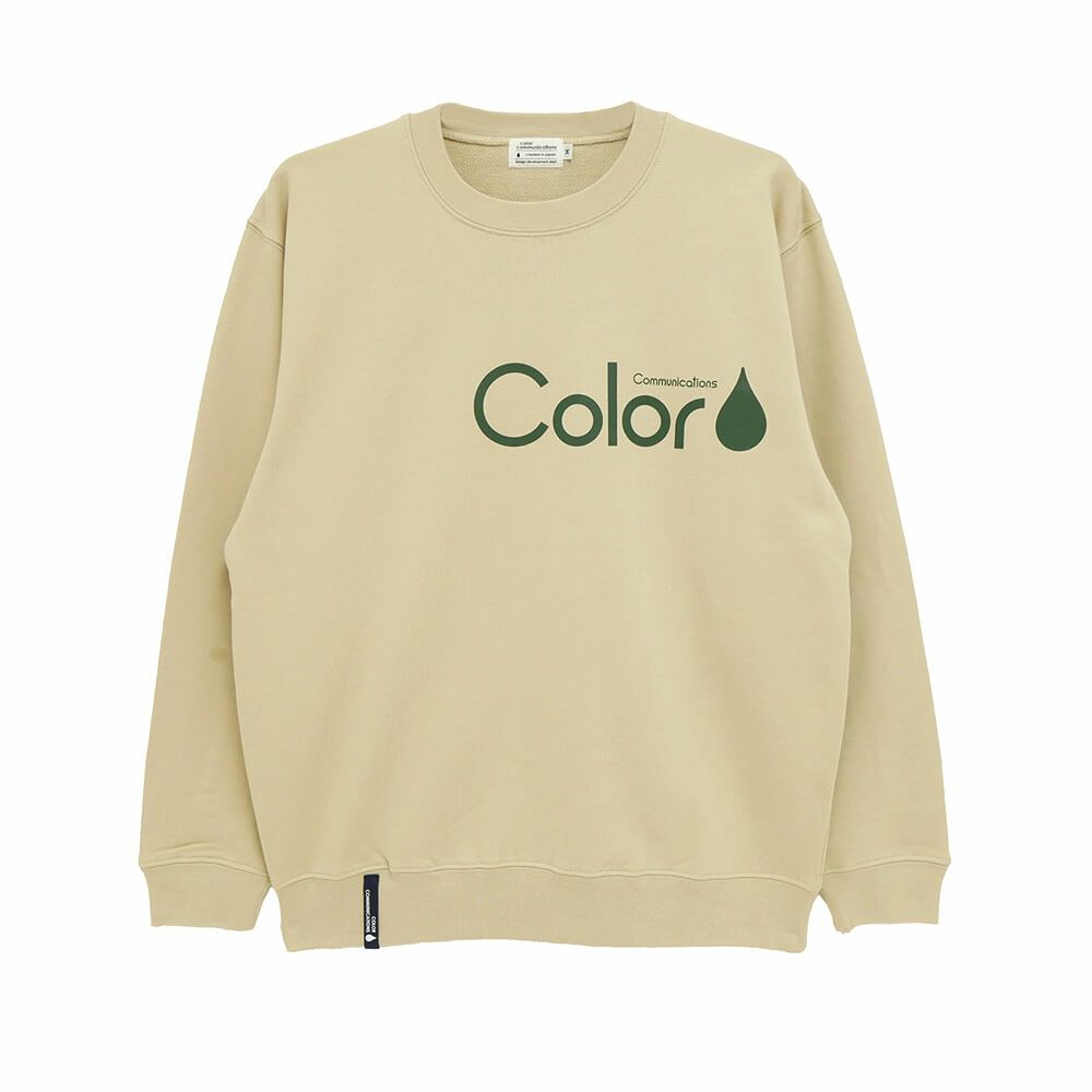 COLOR COMMUNICATIONS CREW SWEAT カラーコミュニケーションズ トレーナー RE-PAINT CO. 2021 SAND BEIGE スケートボード スケボー 