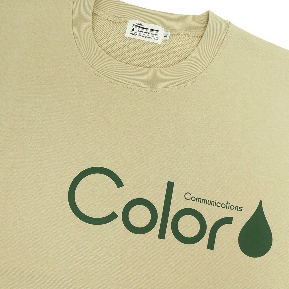 COLOR COMMUNICATIONS CREW SWEAT カラーコミュニケーションズ トレーナー RE-PAINT CO. 2021 SAND BEIGE スケートボード スケボー 1