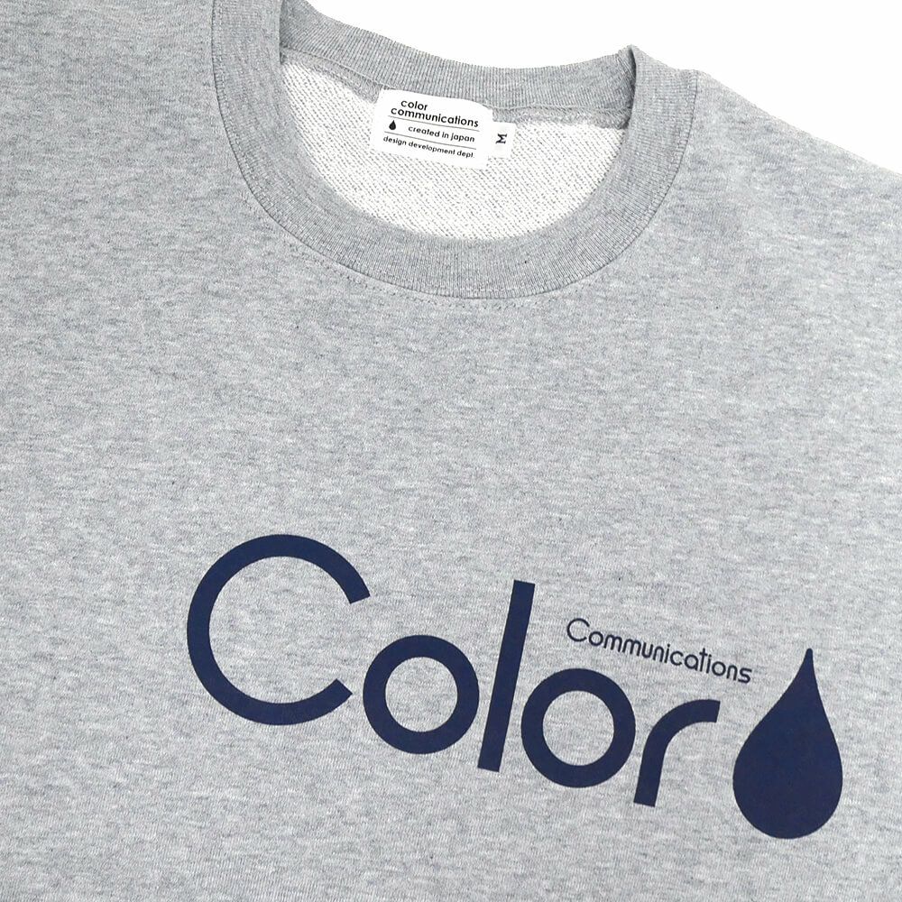 COLOR COMMUNICATIONS CREW SWEAT カラーコミュニケーションズ トレーナー RE-PAINT CO. 2021 GREY スケートボード スケボー 1