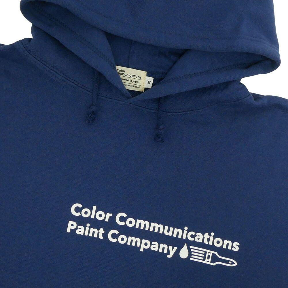 COLOR COMMUNICATIONS HOOD カラーコミュニケーションズ パーカー RE-PAINT COMPANY 2 2024 INDIGO スケートボード スケボー 1