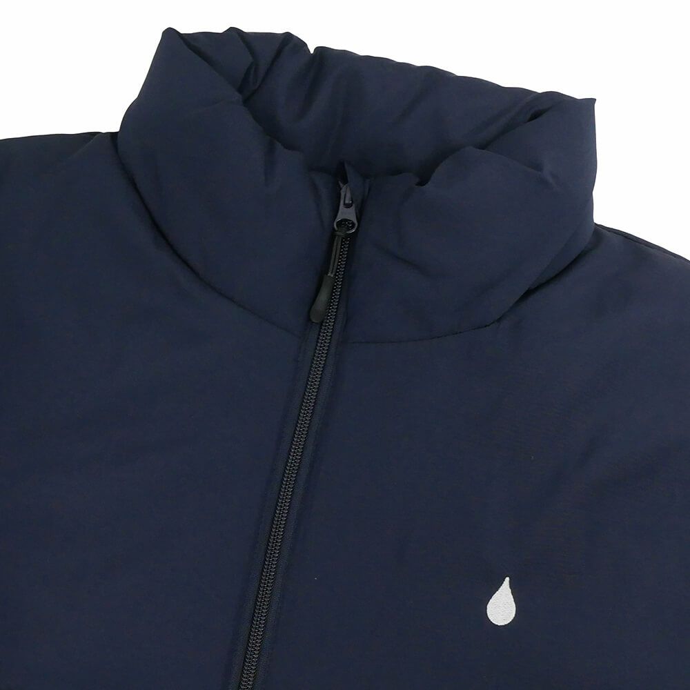 COLOR COMMUNICATIONS JACKET カラーコミュニケーションズ ジャケット DRIP EMB STAND COLLAR NAVY スケートボード スケボー 1