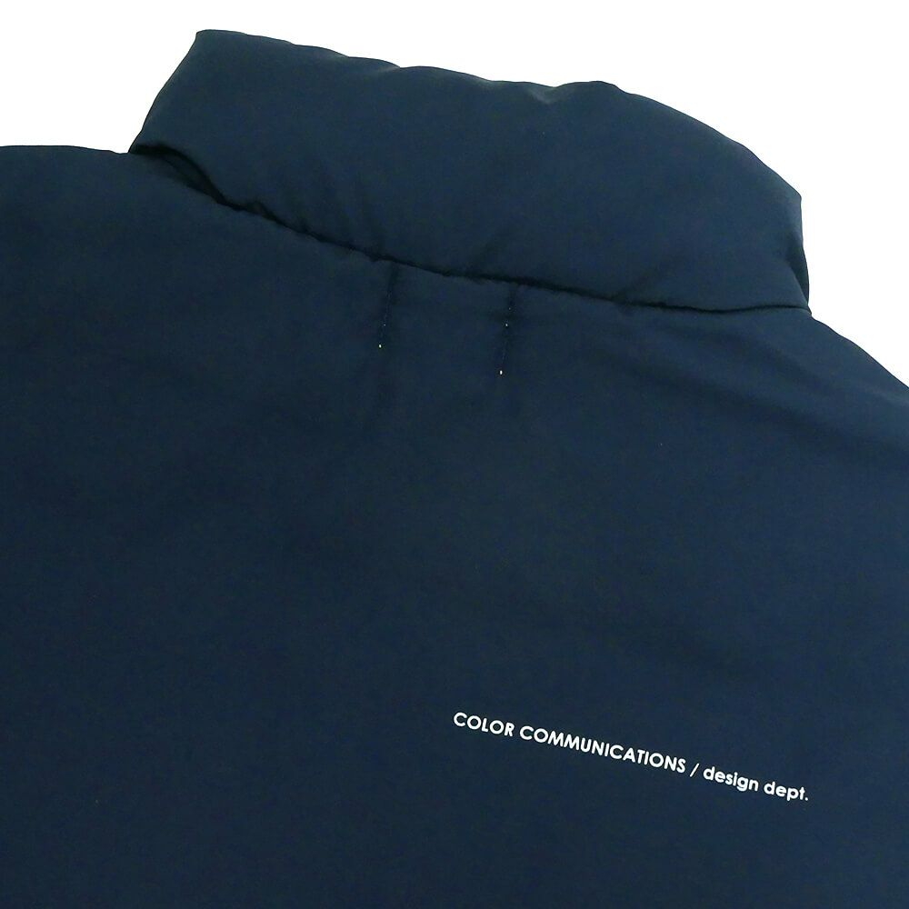 COLOR COMMUNICATIONS JACKET カラーコミュニケーションズ ジャケット DRIP EMB STAND COLLAR NAVY スケートボード スケボー 8