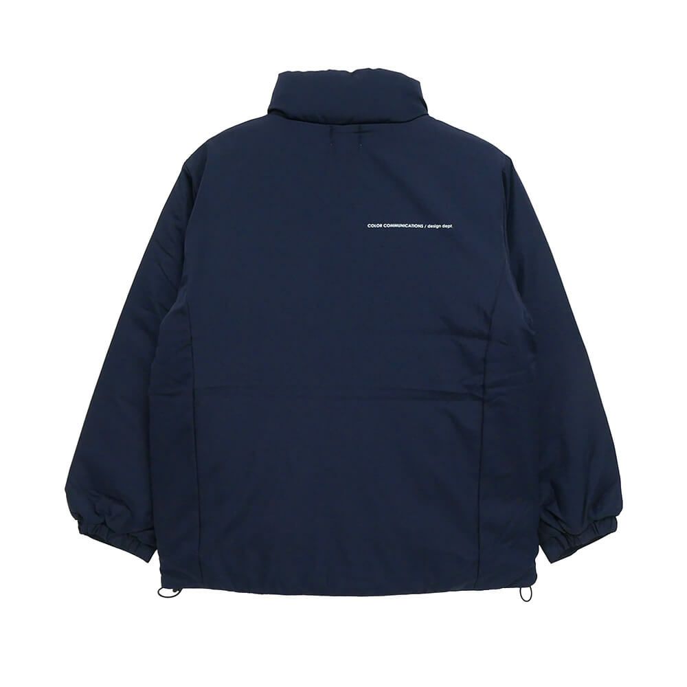 COLOR COMMUNICATIONS JACKET カラーコミュニケーションズ ジャケット DRIP EMB STAND COLLAR NAVY スケートボード スケボー 9