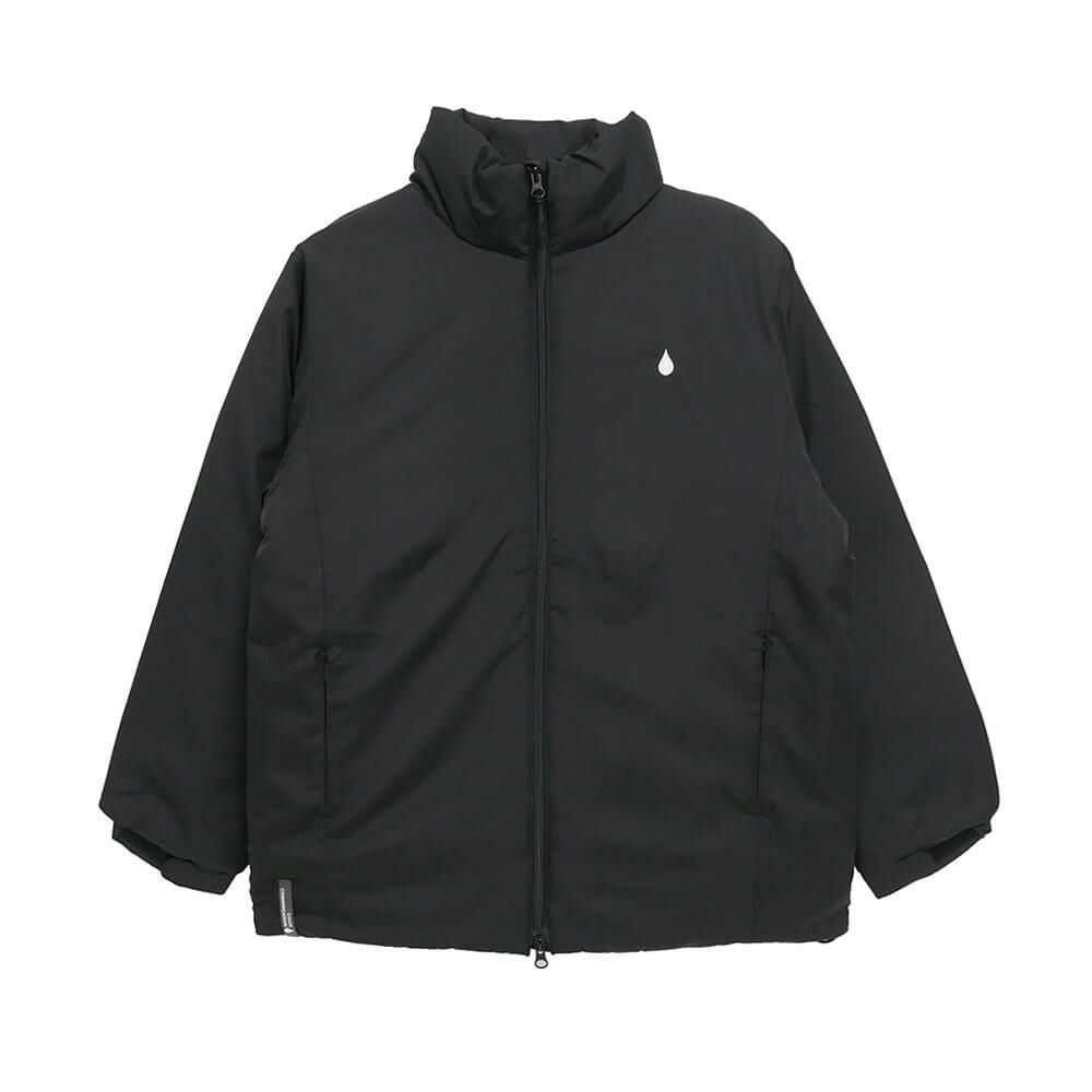 COLOR COMMUNICATIONS JACKET カラーコミュニケーションズ ジャケット DRIP EMB STAND COLLAR BLACK スケートボード スケボー 