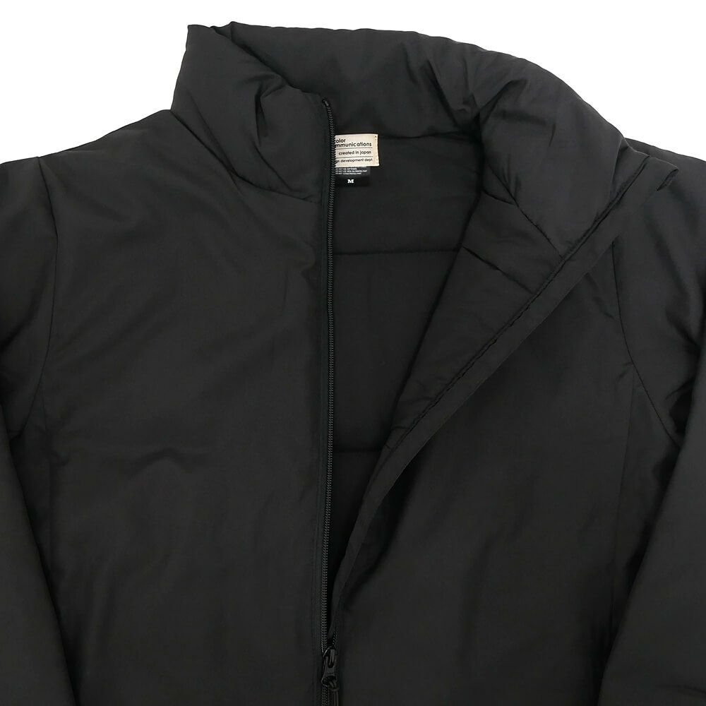 COLOR COMMUNICATIONS JACKET カラーコミュニケーションズ ジャケット DRIP EMB STAND COLLAR BLACK スケートボード スケボー 3